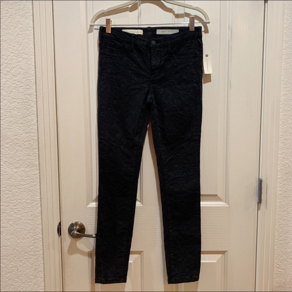 Anthropologie Pilcro Serif Mid-rise Jacquard Jeans - Picture 5 of 8